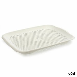 Ociekacz Biały Plastikowy 27 x 3 x 36,3 cm (24 Sztuk)