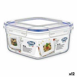 Hermetyczne pudełko na lunch Dem 900 ml 15 x 15 x 8 cm (12 Sztuk)