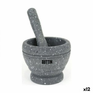 Moździerz kuchenny Quttin Plastikowy 11 x 9 cm Czarny (12 Sztuk)