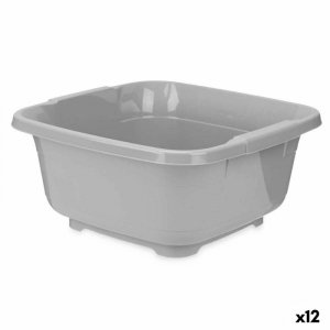Plastikowa Miska Kinvara 03 1071 Szary Plastikowy 11 L (12 Sztuk)