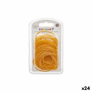 Gumki lateksowe Pincello 402 Żółty Duży (24 Sztuk)