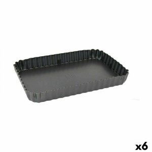 Rozkładana Forma Quttin Czarny Stal węglowa 31,5 x 21,5 x 3,5 cm (6 Sztuk)