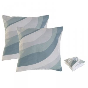 Zestaw poduszek Home ESPRIT Fale 45 x 5 x 45 cm (2 Sztuk)