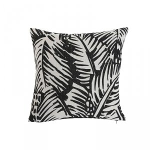 Poduszka Home ESPRIT Biały Czarny Druk 45 x 15 x 45 cm