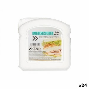 Torby Wielokrotnego Użytku przystosowalne Leknes 47034E Przezroczysty Plastikowy 12 x 4 x 12 cm (24 Sztuk)