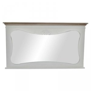 Lustro ścienne DKD Home Decor Biały Naturalny 105 x 64 x 4,5 cm