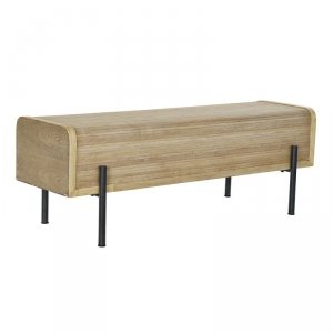 Taboret DKD Home Decor Naturalny Drewno Metal 120 x 40 x 43 cm
