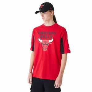 Koszulka z krótkim rękawem Męska New Era NBA MESH PANEL OS TEE CHIBU 60435481  Czerwony (M)