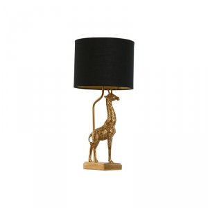 Lampa stołowa Home ESPRIT Czarny Złoty 20 x 20 x 53 cm