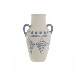 Wazon Home ESPRIT Niebieski Brązowy Ceramika Śródziemnomorski 22 x 18 x 36,5 cm 22 x 18 x 35 cm