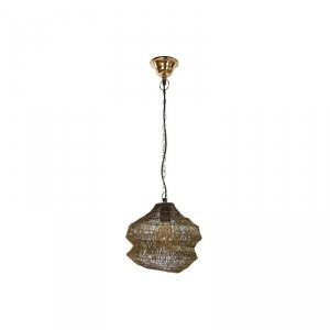 Lampa Sufitowa Home ESPRIT Złoty Metal Żelazo 50 W 26 x 26 x 24 cm