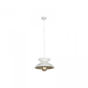 Lampa Sufitowa Home ESPRIT Biały Złoty Metal 50 W 36 x 36 x 22 cm