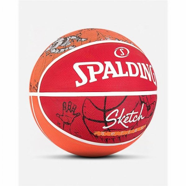 Piłka do Koszykówki Spalding Sketch Dribble Czerwony Guma naturalna (Rozmiar 7)