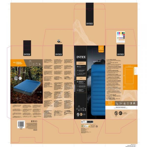 Materac Dmuchany Intex 137 x 22 x 191 cm (3 Sztuk)