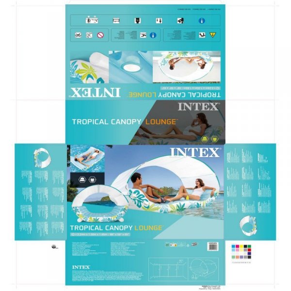 Dmuchany materac Intex 224 x 165 x 150 cm (2 Sztuk)
