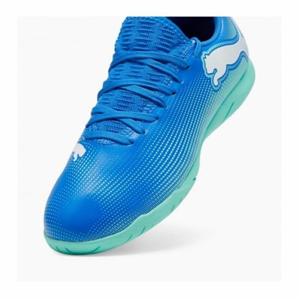 Buty dziecięce do piłki salowej Puma Future 7 Play It Niebieski