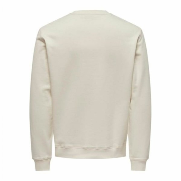 Bluza bez kaptura Męska Only & Sons Onsdan Unshed Reg Crew Neck Biały