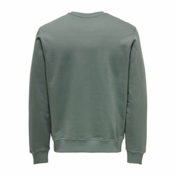 Bluza bez kaptura Męska Only & Sons Onsdan Unshed Reg Crew Neck Ciemna zieleń