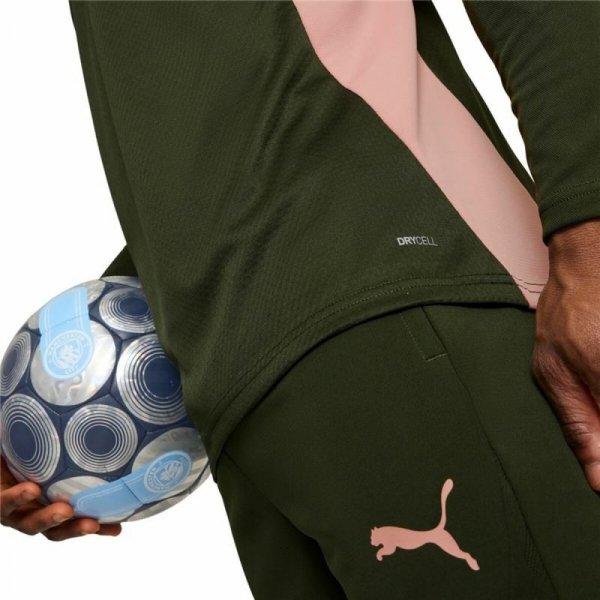 Bluza Sportowa dla Dorosłych Puma Manchester City 24/25 Training Oliwka