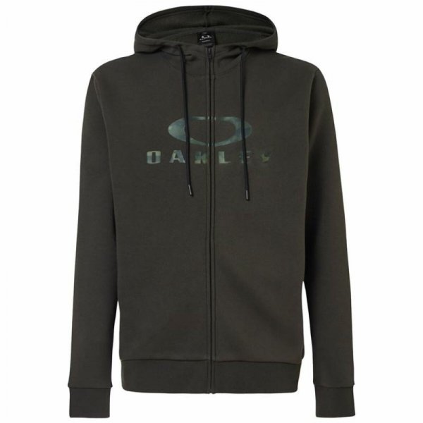 Bluza z kapturem Męska Oakley Bark Fz Hoodie 2.0 Kolor Zielony Ciemna zieleń