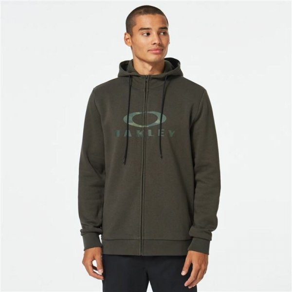 Bluza z kapturem Męska Oakley Bark Fz Hoodie 2.0 Kolor Zielony Ciemna zieleń