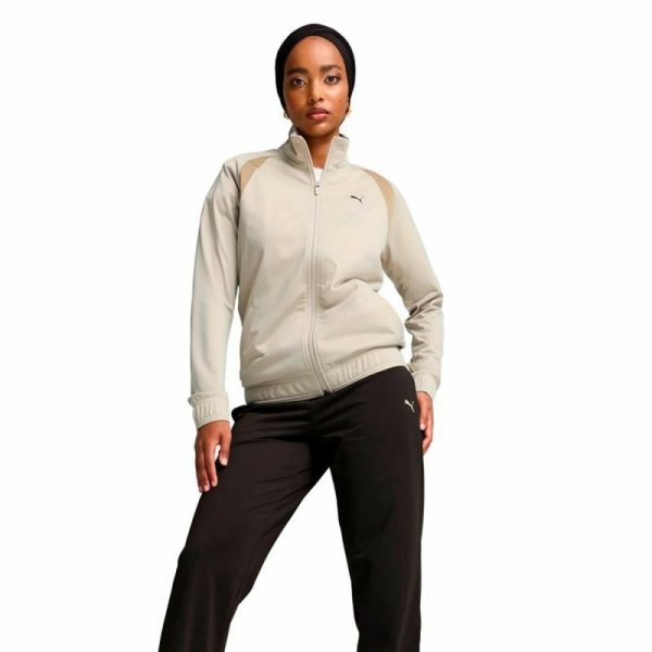 Dres Damski Puma Classic Tricot Suit Op Beżowy