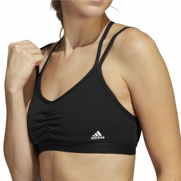 Stanik Sportowy Adidas Yo Ess Ls Czarny