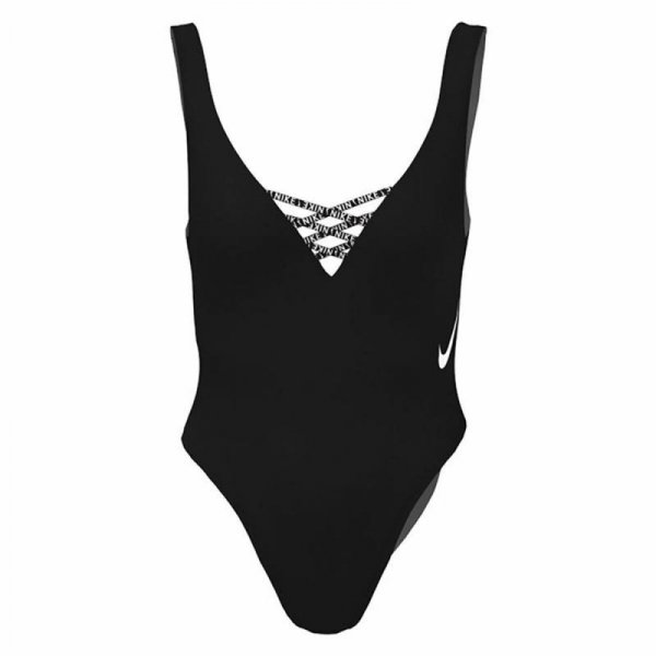 Strój kąpielowy Damski Nike U-Back Czarny