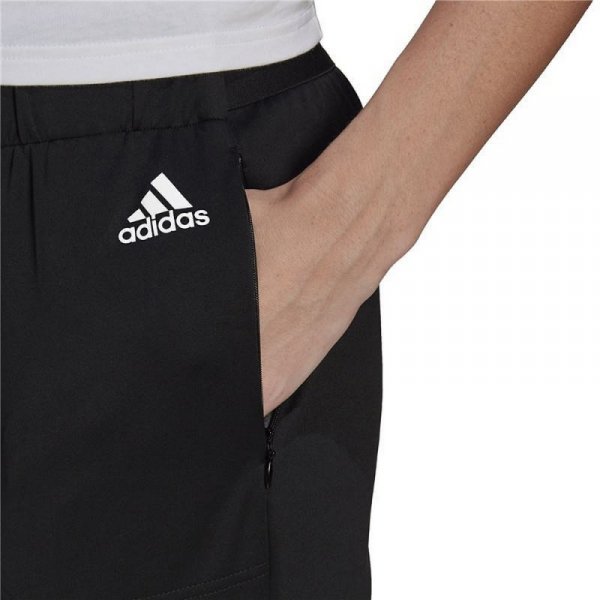 Długie Spodnie Dresowe Adidas Sportswear Versatile Kobieta Czarny