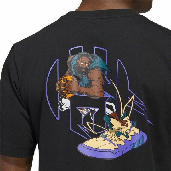 Koszulka z krótkim rękawem Męska Adidas Avatar James Harden Graphic Czarny