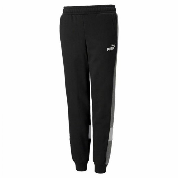 Spodnie dresowe dla dzieci Puma Essentials+ Colorblock Czarny Dzieci