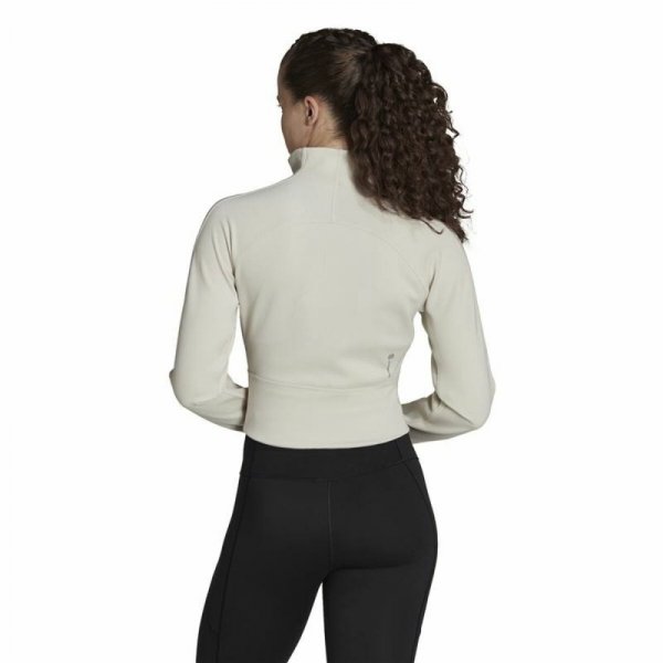 Kurtka Sportowa Damska Adidas Aeroready Studio Beżowy