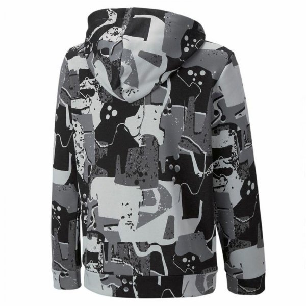 Bluza z kapturem Dziecięca Puma Essentials+ Street Art Czarny Szary