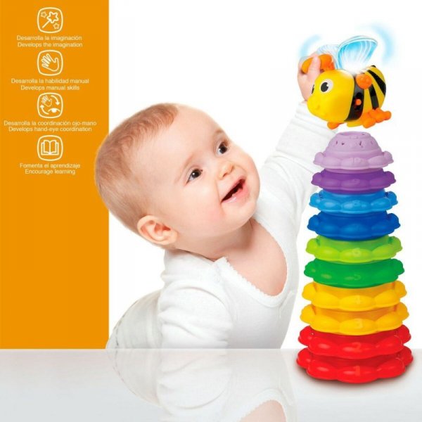 Klocki Segmentowe Winfun Pszczółka 13 x 35,5 x 13 cm 2 Sztuk