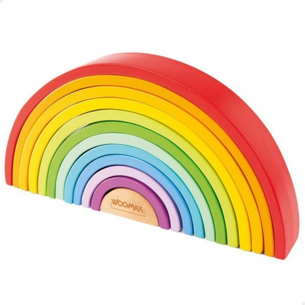 Drewniane Puzzle dla Dzieci Woomax Tęcza 11 Części 2 Sztuk
