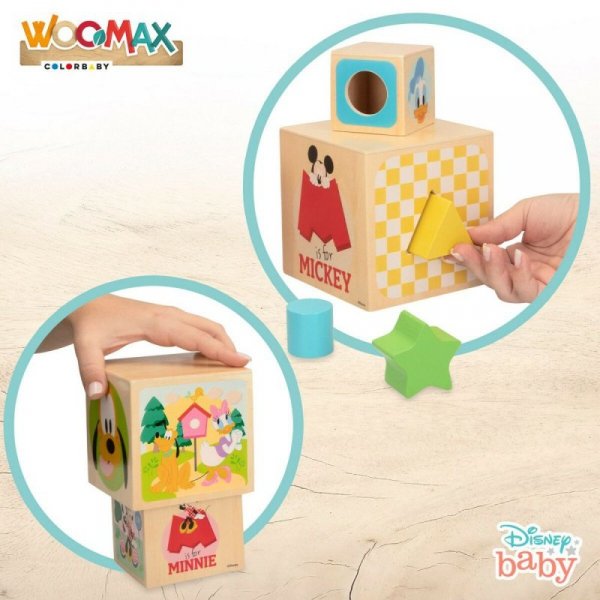 Klocki Segmentowe Disney 8 Części 4 Sztuk 12,2 x 12,2 x 12,2 cm