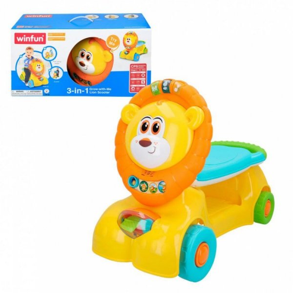 rower trójkołowy Winfun Lew Światło Dźwięk 57 x 42 x 26 cm (2 Sztuk)