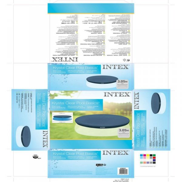 Pokrywa basenu Intex 28021 EASY SET 284 x 30 x 284 cm