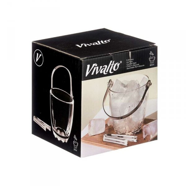 Pojemnik na lód Vivalto BT-110804/BHA1 Przezroczysty Metal Szkło 800 ml (12 Sztuk)