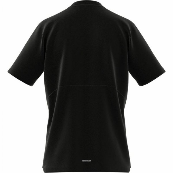 Koszulka z krótkim rękawem Męska Adidas Aeroready Czarny