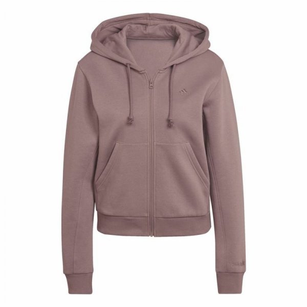 Bluza z kapturem i zamkiem Damska Adidas ALL SZN Fleece Kawa
