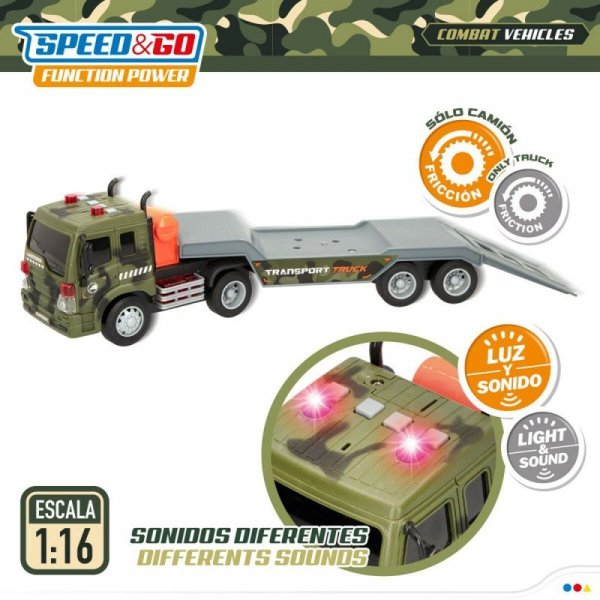 Ciężarówka Do przewozu Samochodów Speed & Go 47,5 x 11,5 x 10 cm (2 Sztuk)