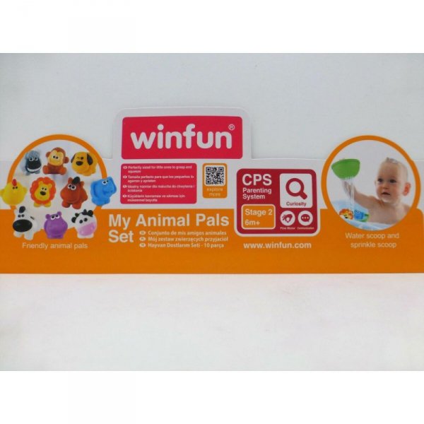 Zestaw Zwierząt Gospodarskich Winfun Plastikowy 10 Części 6 x 5,5 x 5 cm (6 Sztuk)