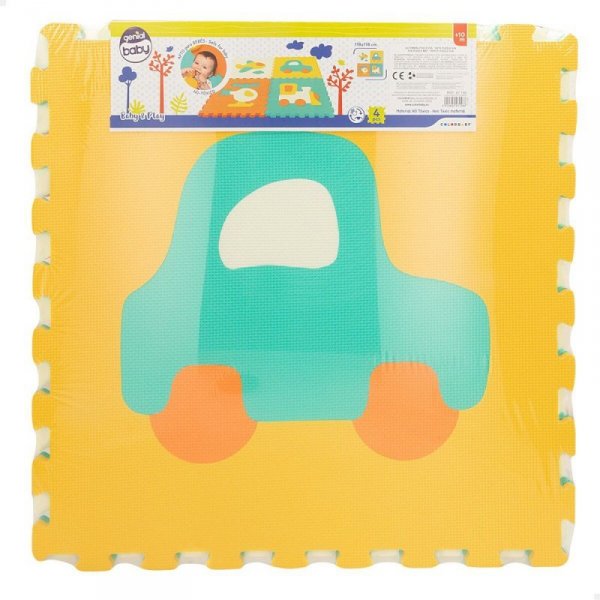 Dywan Puzzle Colorbaby 4 Części Pojazdy 118 x 118 cm EVA (2 Sztuk)