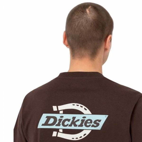 Koszulka z krótkim rękawem Męska Dickies Ss Ruston Brązowy