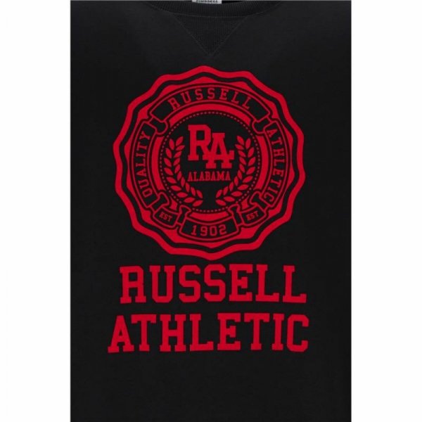 Bluza bez kaptura Męska Russell Athletic Ath Rose Czarny