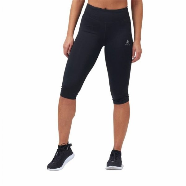 Damskie spodnie sportowe w stypu pirackim Odlo 3/4 Essential Czarny