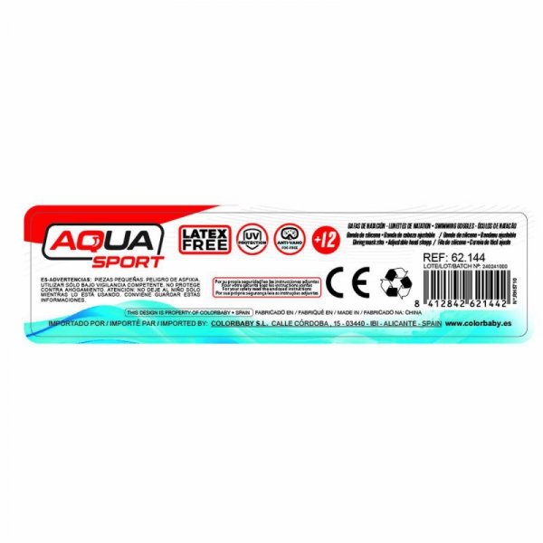 Okulary do Pływania dla Dorosłych AquaSport (12 Sztuk)