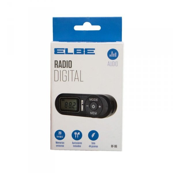 Przenośne Radio Cyfrowe ELBE RF96 Czarny FM
