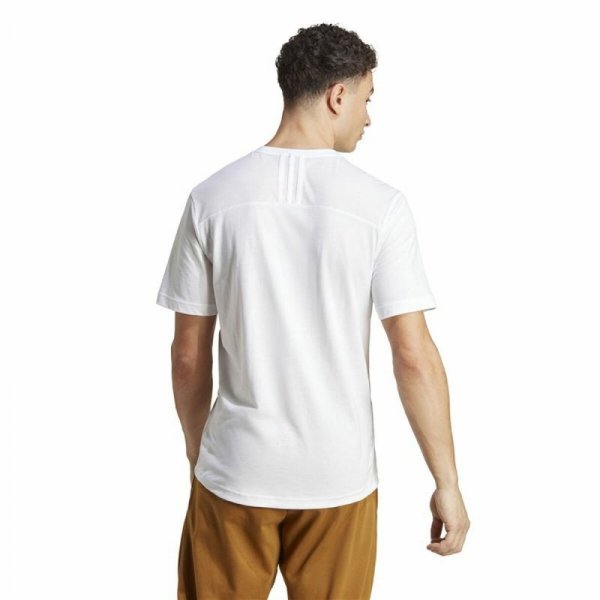 Koszulka z krótkim rękawem Męska Adidas Base Biały